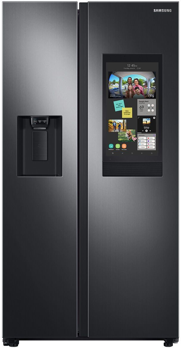 Black Stainless steel counter depth refrigerator