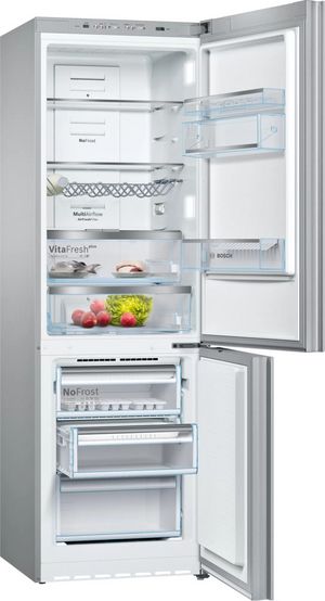 Inside Bosch® 800 Series 10.0 Cu. Ft. White Glass Compact Refrigerator