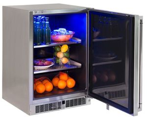 front view of the Lynx® 24" Stainless Steel Outdoor Refrigerator