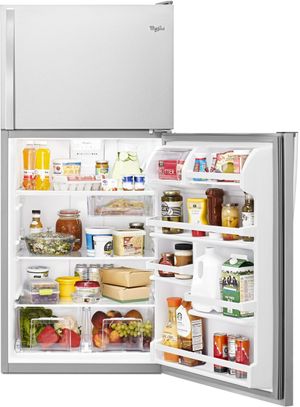 Whirlpool 30 in. 18.2 Cu. Ft. Monochromatic Stainless Steel Top Freezer Refrigerator