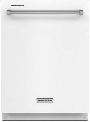 KitchenAid 24" White Top Control Built In Dishwasher