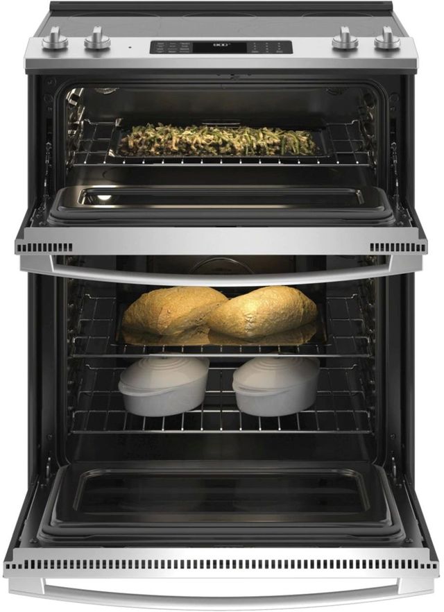 GE double oven electric range