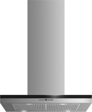 view of the Fisher Paykel 24" Brushed Stainless Steel Wall Chimney Vent Hood