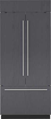 front view of the Sub-Zero® Classic Series 20.5 Cu. Ft. Panel Ready French Door Refrigerator