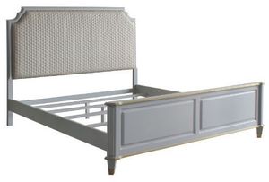 side view of the ACME Furniture House Marchese Charcoal California King Panel Bed