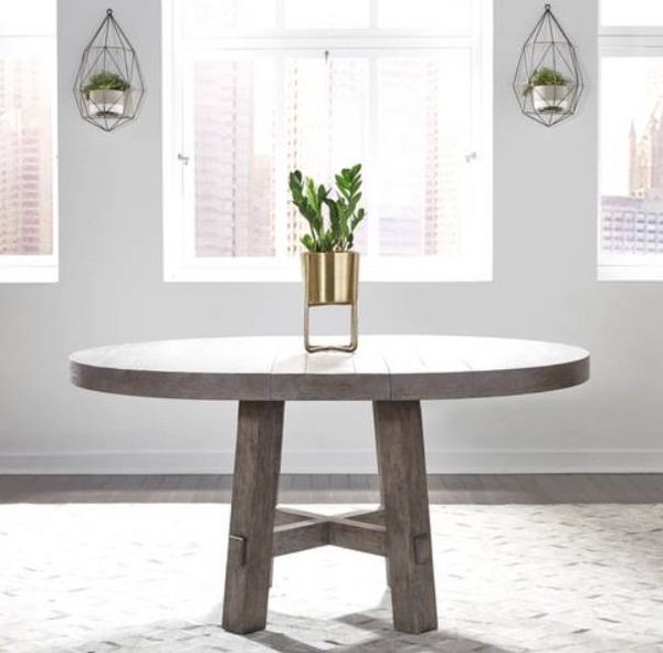 Liberty Modern Farmhouse Dusty Charcoal Dining Table