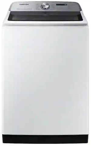front view of the Samsung 5.4 Cu. Ft. White Top Load Washer