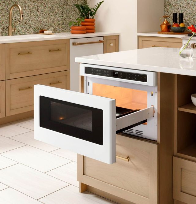 GE Cafe™ 1.2 Cu.Ft. Matte Black Built In Microwave Drawer