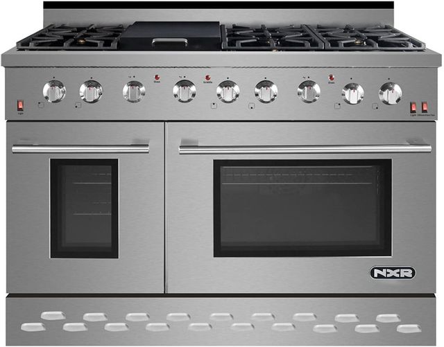 NXR SC Series 48" Stainless Steel Pro Style Dual Fuel Range