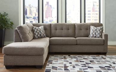 Dunes 2 Piece Sectional (Brown)