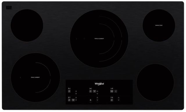 Whirlpool® 36" Black Electric Cooktop