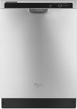 Whirlpool 24" Monochromatic Stainless Steel Built In Dishwasher