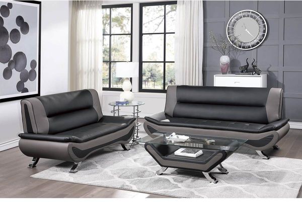 Small Couches in black and gray Stylish small Sofas