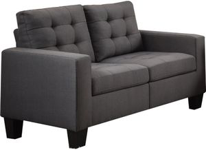 ACME Furniture 52771 Gray Loveseat ACME Furniture Earsom Gray Loveseat