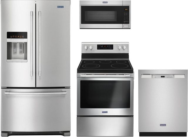 Maytag® 4 Piece Fingerprint Resistant Stainless Steel Kitchen Package