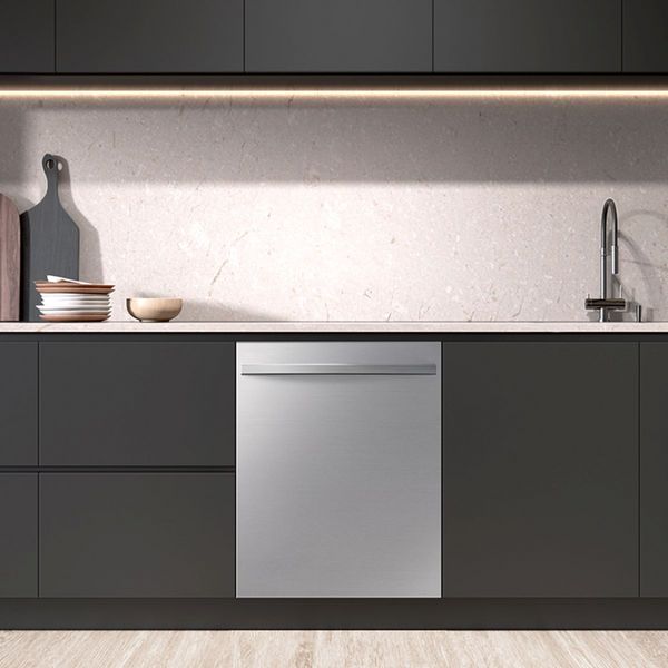 Kitchen Featuring Thermador Sapphire 24" Stainless Steel Top Control Built In Dishwasher