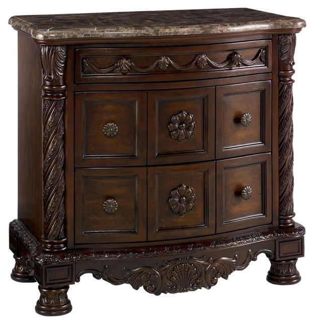 Millennium® By Ashley® North Shore Dark Brown Nightstand