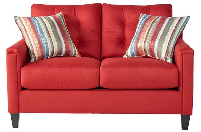 Hughes Furniture 6800 Jitterbug Red Loveseat