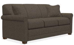 front left view of the La-Z-Boy® Amanda Java Premier Comfort™ Queen Sleep Sofa