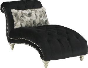 Signature Design by Ashley Harriotte Black Chaise