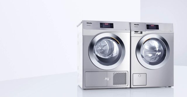 front view of a miele washer and dryer