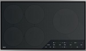 top view of the Wolf® 36" Stainless Steel Transitional Induction Cooktop