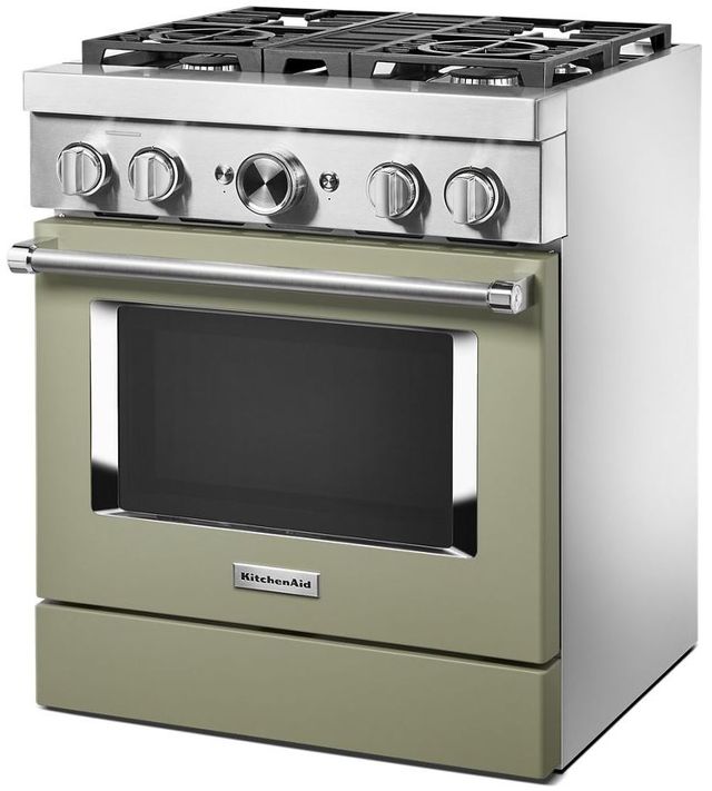 Kitchenaid Avacado Cream Green Oven Range