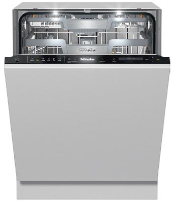open view of Miele 24" Clean Touch Steel Built In Dishwasher