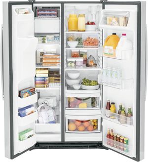 GE 25.3 Cu. Ft. Fingerprint Resistant Stainless Steel Side-by-Side Refrigerator