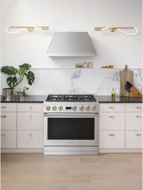 Monogram Statement Collection 36" Stainless Steel Slide In Natural Gas Range