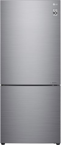 LG 14.7 Cu. Ft. Platinum Silver PCM Counter Depth Bottom Freezer Refrigerator