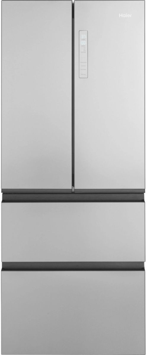 Haeir 14.5 Cu. Ft. Fingerprint Resistant Stainless Steel Counter Depth French Door Refrigerator