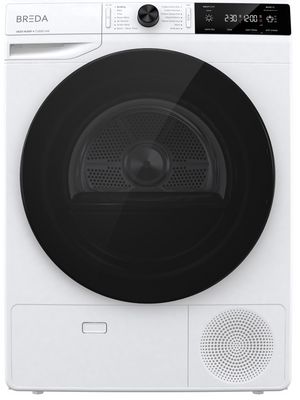 front view of the Breda 24" White Heat Pump Ventless Dryer