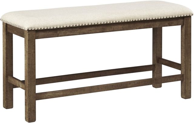 Signature Design by Ashley® Moriville Beige Counter Height Dining Bench product image