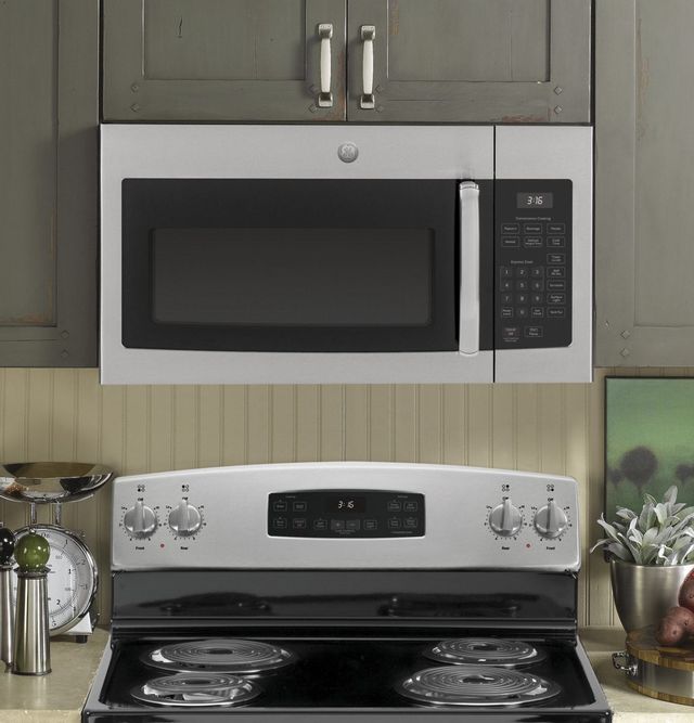 GE® 1.6 Cu. Ft. Stainless Steel Over The Range Microwave