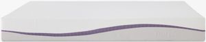 side view of the Purple® Essential Purple® Grid Technology Medium Firm Smooth Top Queen Mattress in a Box