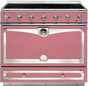 LaCornue induction range in Liberte pink