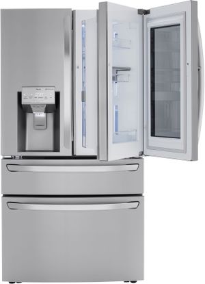 LG 22.5 Cu. Ft. PrintProof Stainless Steel Counter Depth French Door Refrigerator 