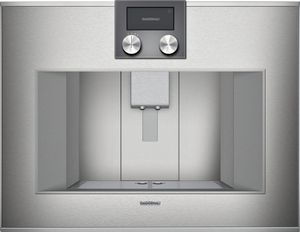 front view of the Gaggenau 400 Series Stainless Steel Built-In Coffee Maker