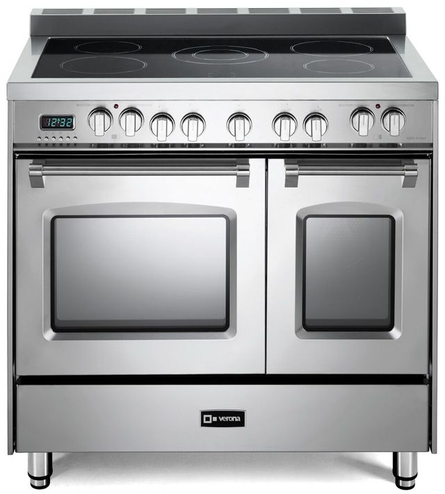 Verona® Prestige 36" Stainless Steel Double Oven Freestanding Electric Range