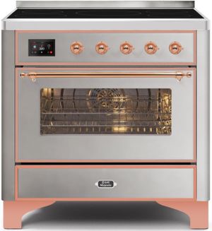 Ilve® Majestic II Series 36" Stainless Steel Free Standing Induction Range