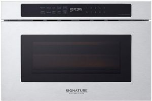 front view of Signature Kitchen Suite 1.2 Cu. Ft. Stainless Steel Microwave Drawer