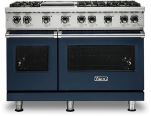 Viking® 5 Series 48" Slate Blue Pro Style Liquid Propane Gas Range with 12" Griddle