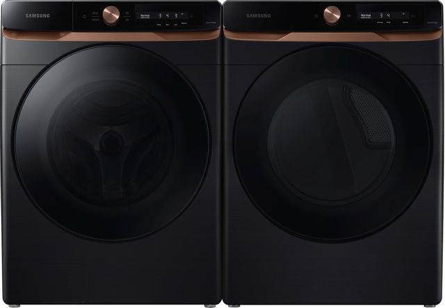 Samsung Brushed Black Front Load Laundry Pair