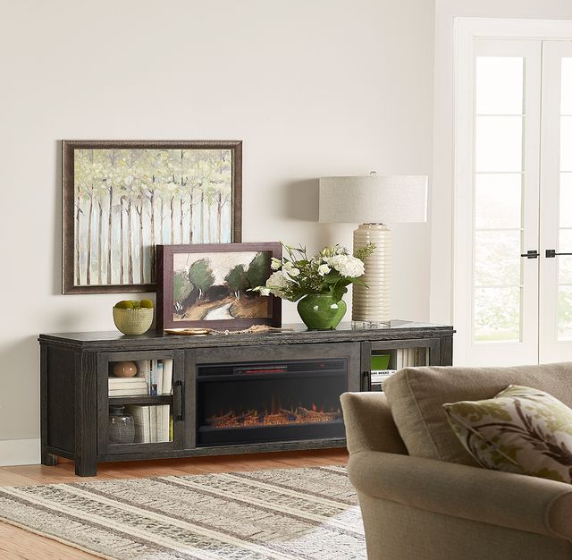tybee fireplace media console