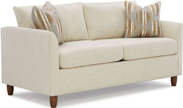 front angled view of a white best furniture sofa sleeper