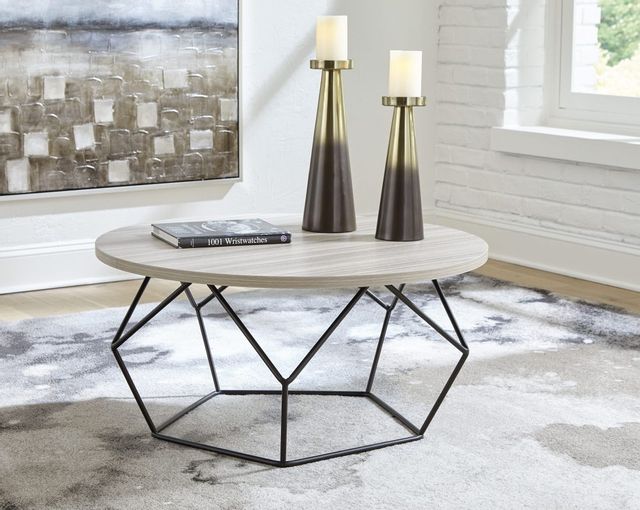 Signature Design by Ashley® Waylowe Light Brown/Black Coffee Table