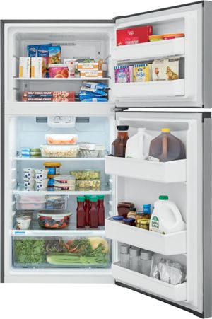 Frigidaire 13.9 Cu. Ft. Brush Steel Top Freezer Refrigerator