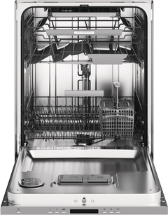 front view of an opened ASKO 30 Series 24" Stainless Steel Built In Dishwasher