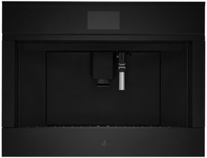 front view of the JennAir® NOIR™ 23.44" Floating Glass Black Built In Coffee System